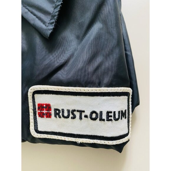 Vintage Rust-Oleum Jacket, Size Large, Black Jacket Rust-Oleum Patch - Picture 6 of 14